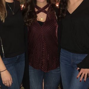 Urban outfitters Silence + noise cross criss tank